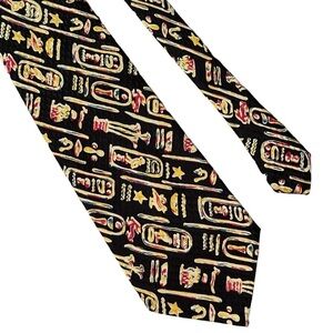 Vintage Taravat 100% Silk Neck Tie 4” Abstract designs